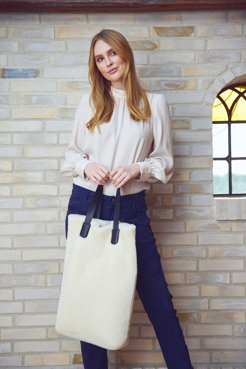 Leonora Shopper Noir/Blanc