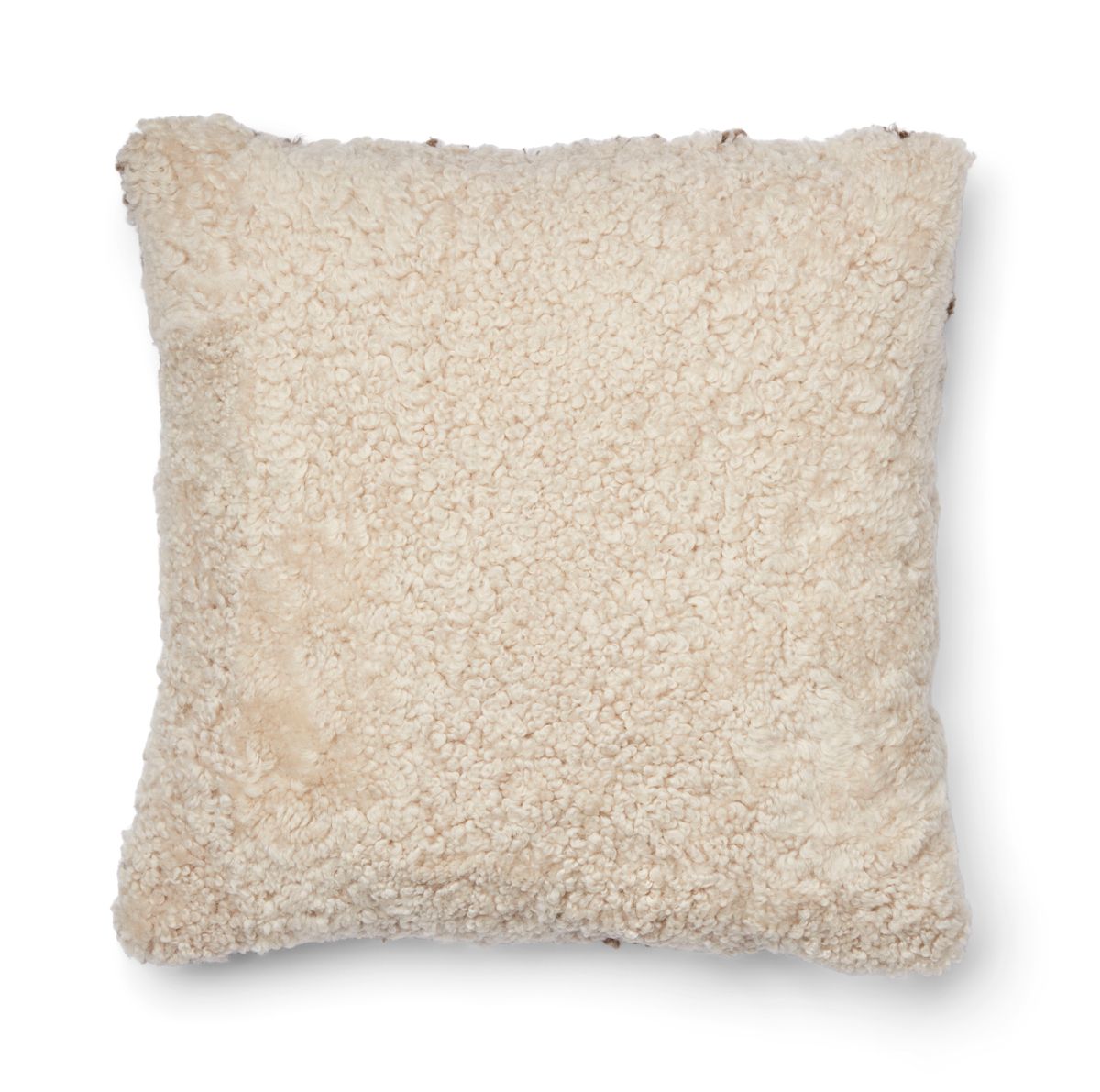 Coussin zébré Taupe/Blanc