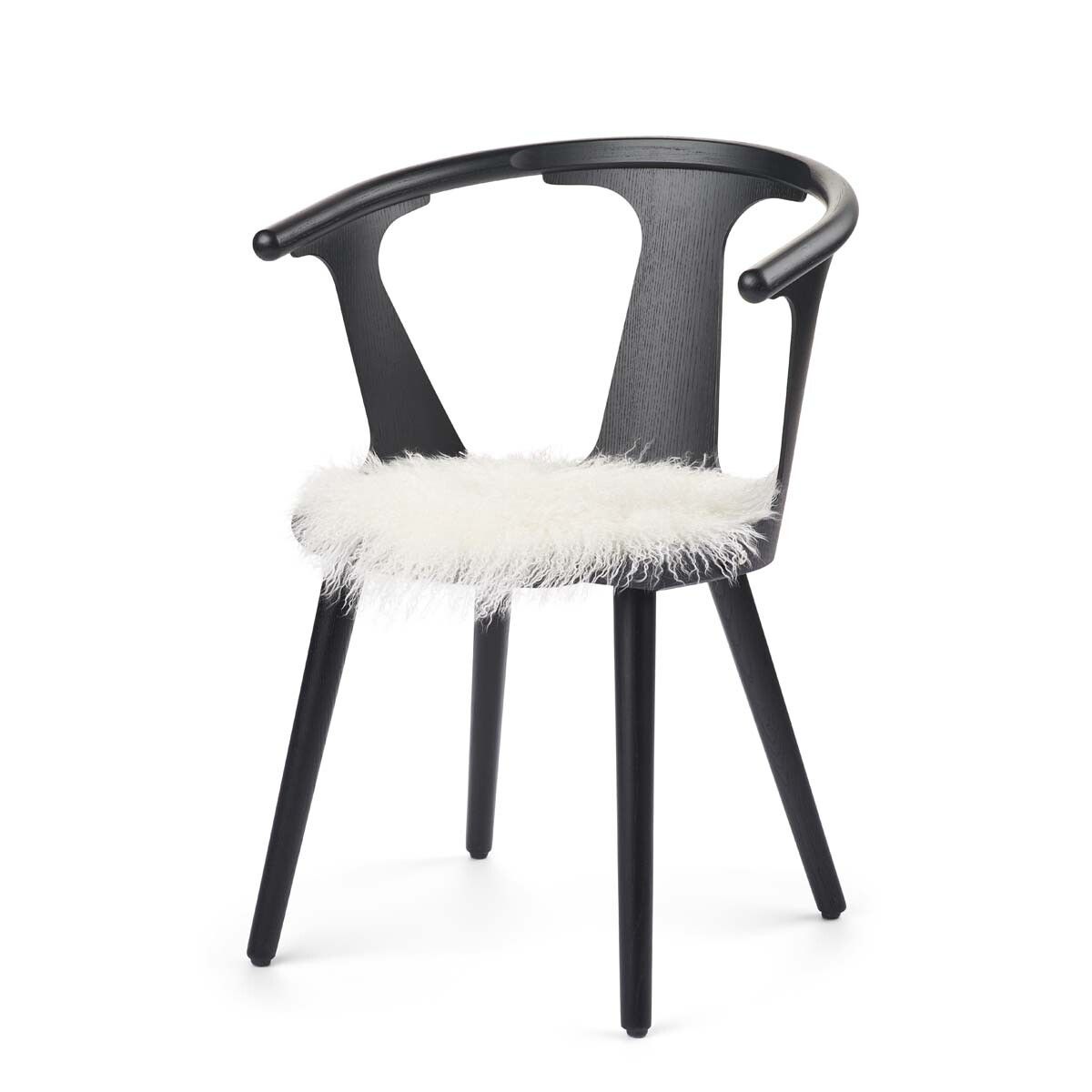 Dessus de siège en peau de mouton tibétaine | Ø38 cm