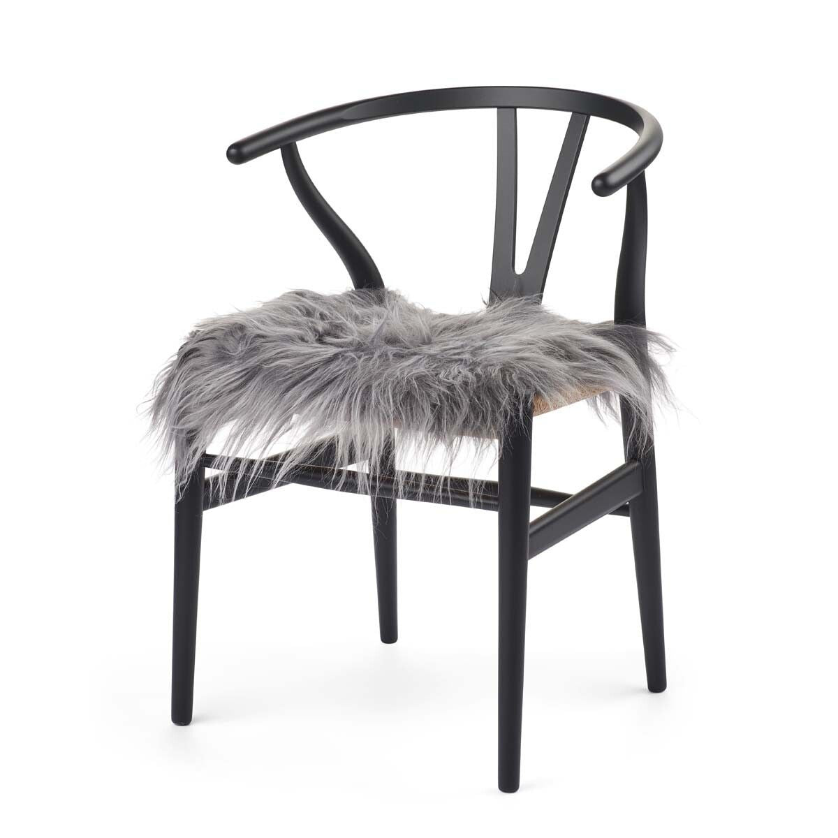 Dessus de siège en peau de mouton | 40x40 cm