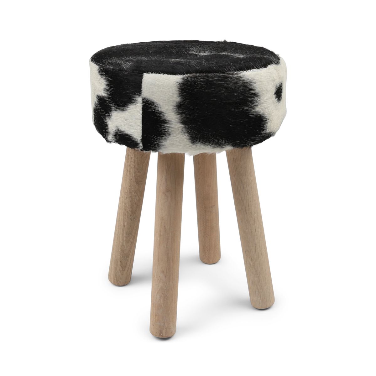 Tabouret en peau de vache | 48x34 cm