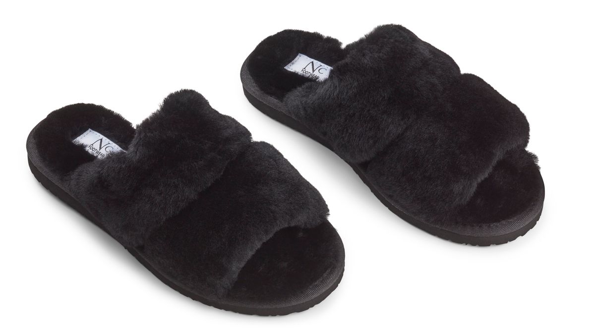 Chaussons à brides Noir