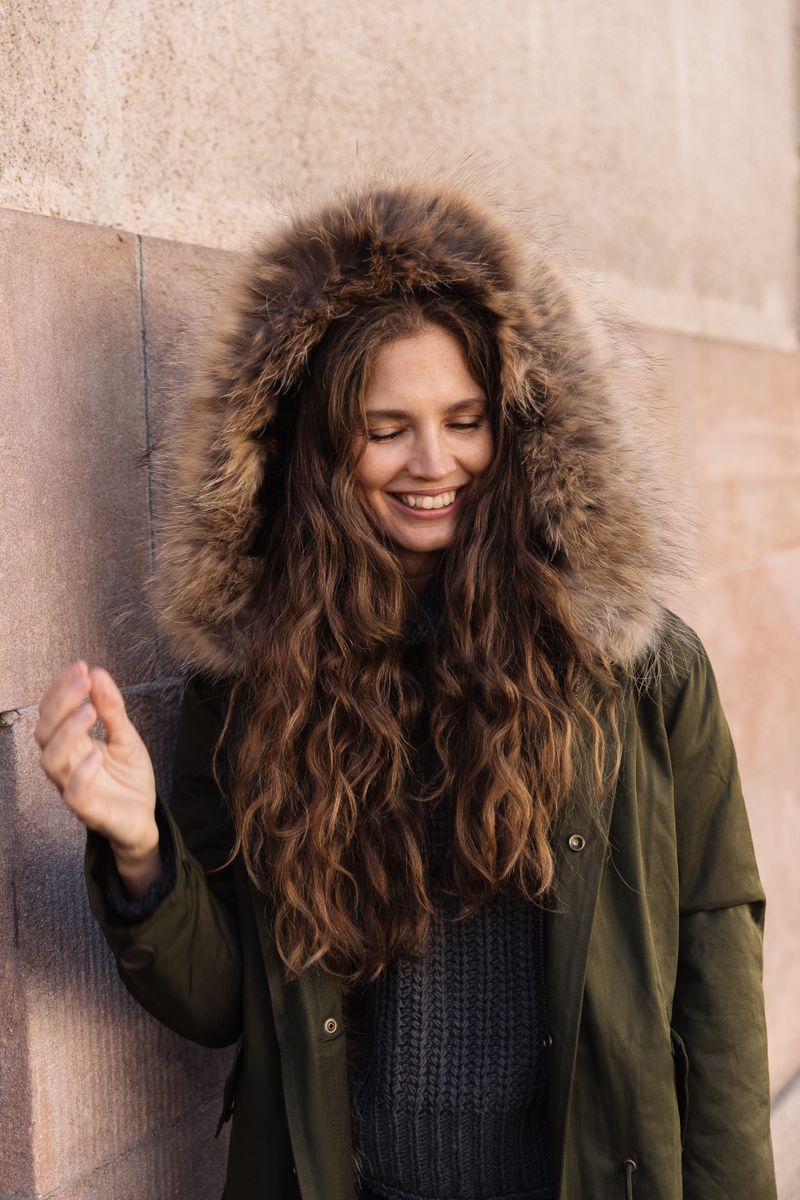 Veste Petra Vert Haie/Marron Naturel