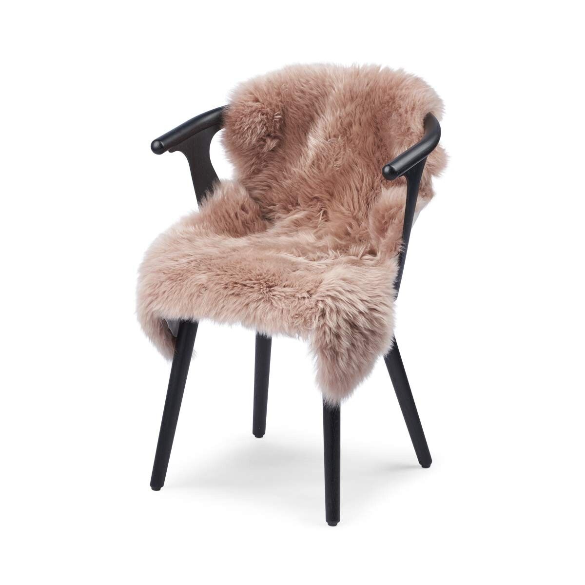 Peau de mouton de Nouvelle-Zélande à laine longue 100 cm Stuc Sable