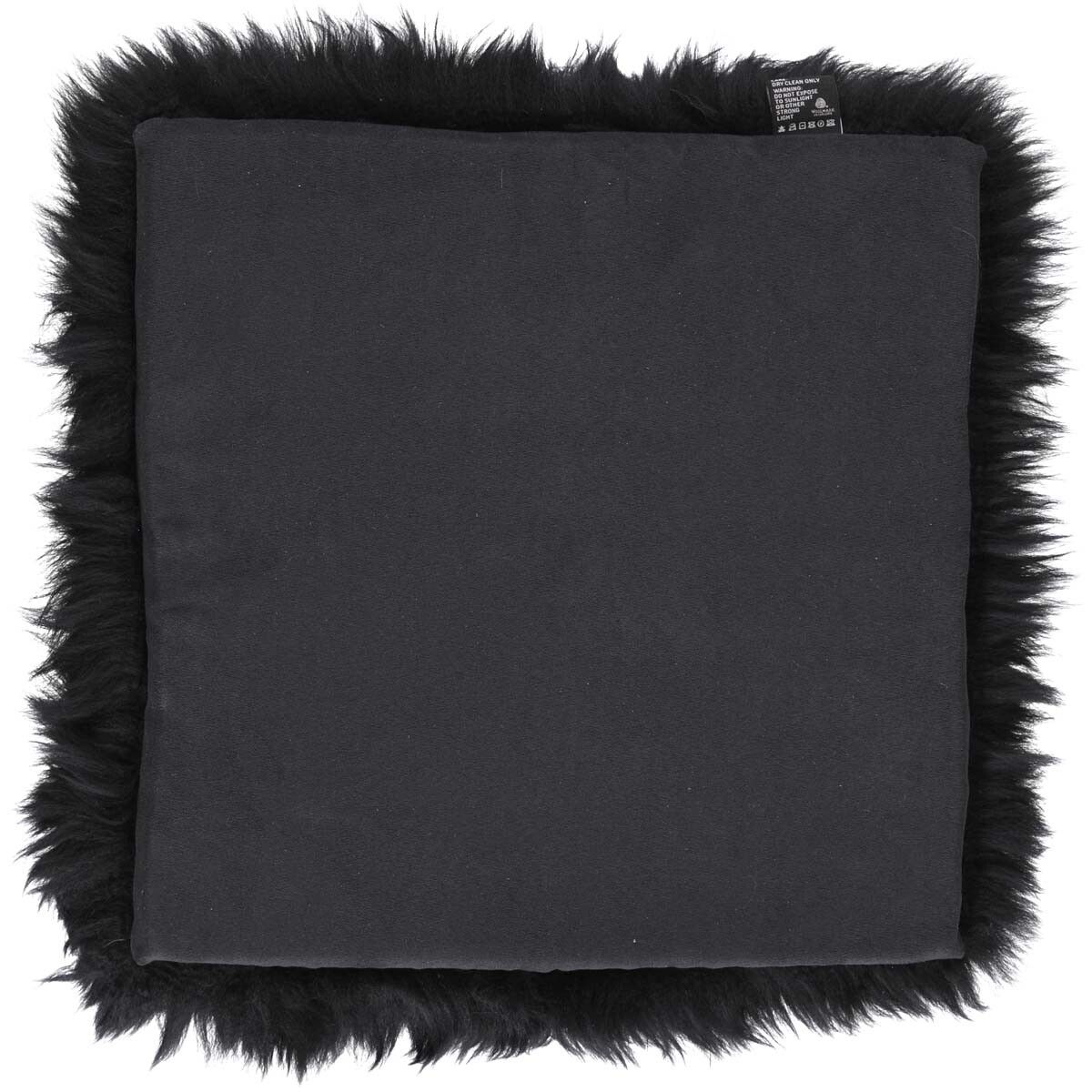Calf Leather Seat Cover | Ø38 cm Noir