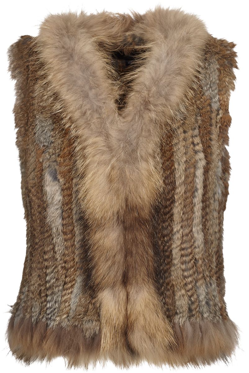 Gilet Anna Marron Naturel