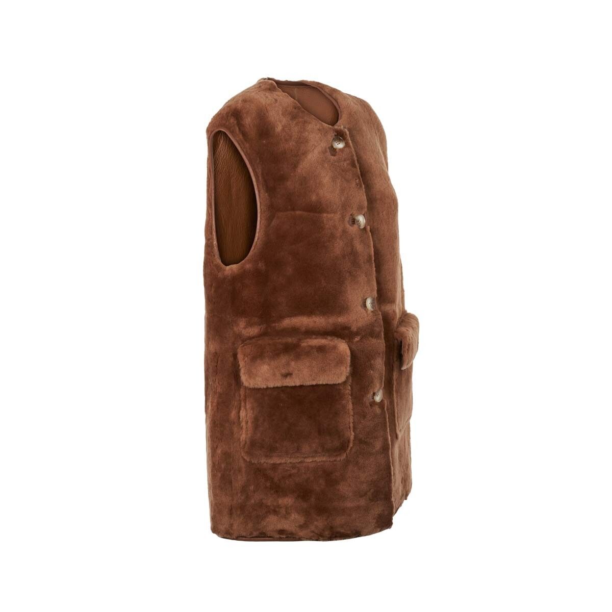 Gilet Jenny Marron Teddy
