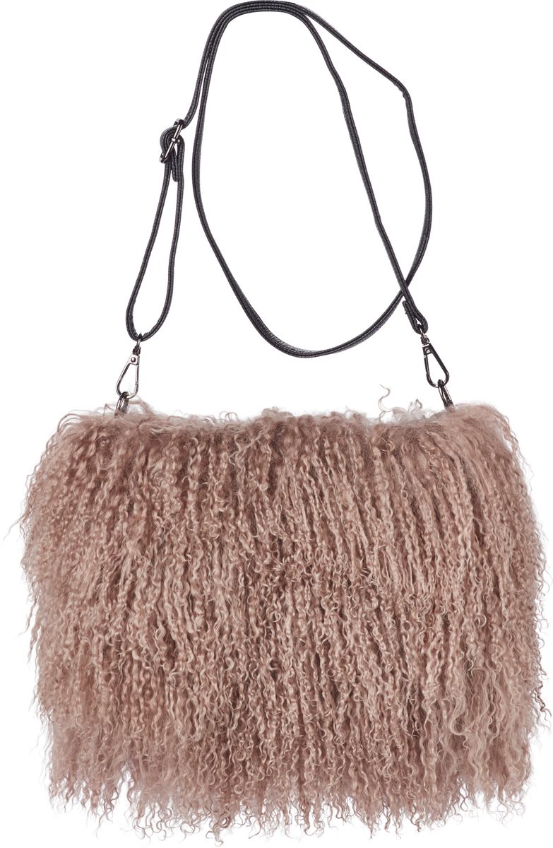 Sac manchon Jasmin en fourrure Stuc Sable
