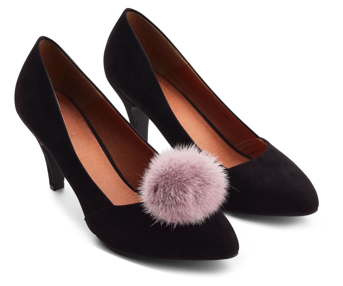 Clip Pompon pour chaussures Violet Léger