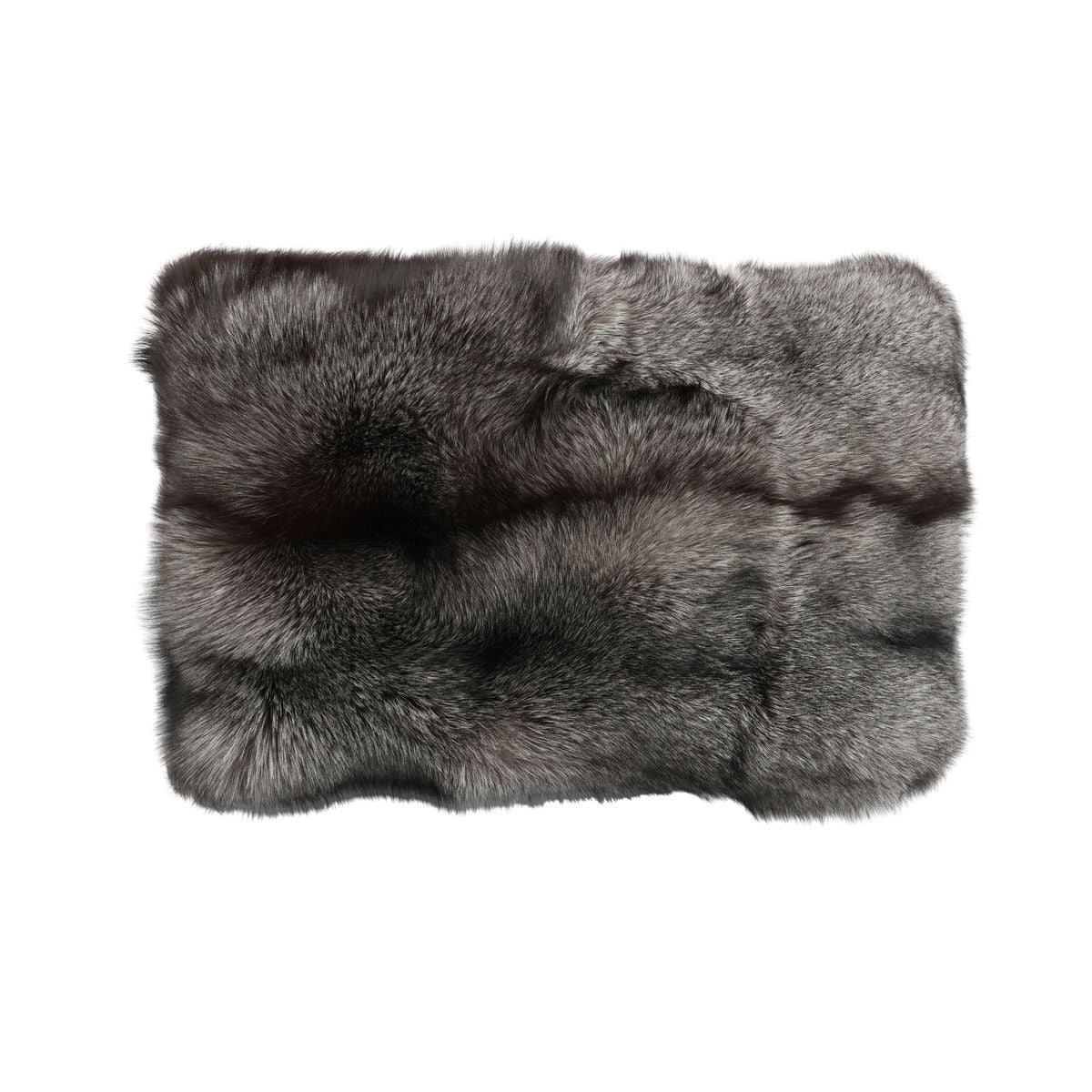 Coussin Premium en Renard | Dos en Cachemire | Norvège | Bleu Givre | 52x56 cm