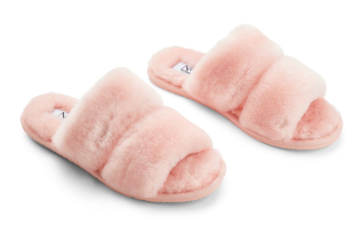 Chaussons à brides Rose