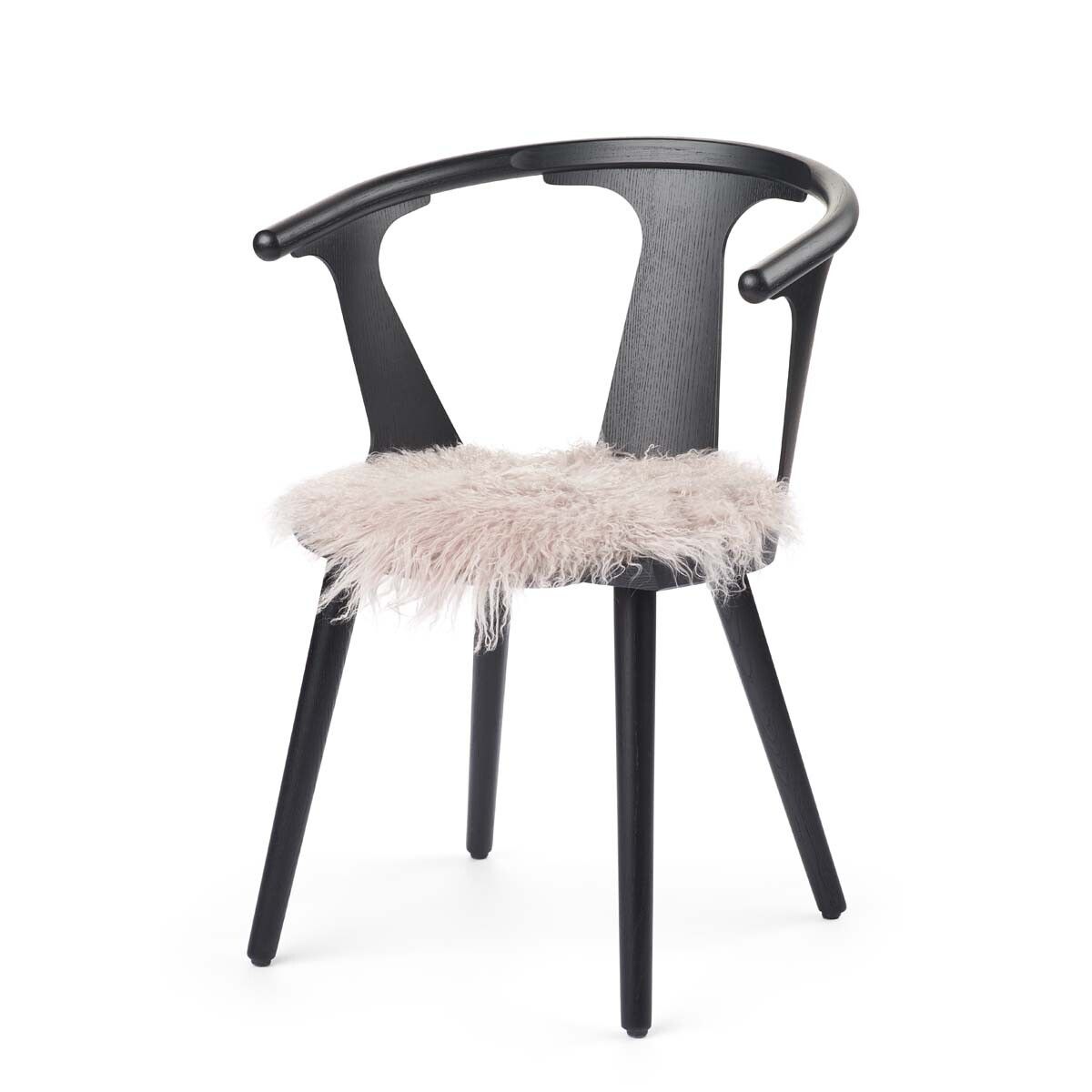 Dessus de siège en peau de mouton tibétaine | Ø38 cm