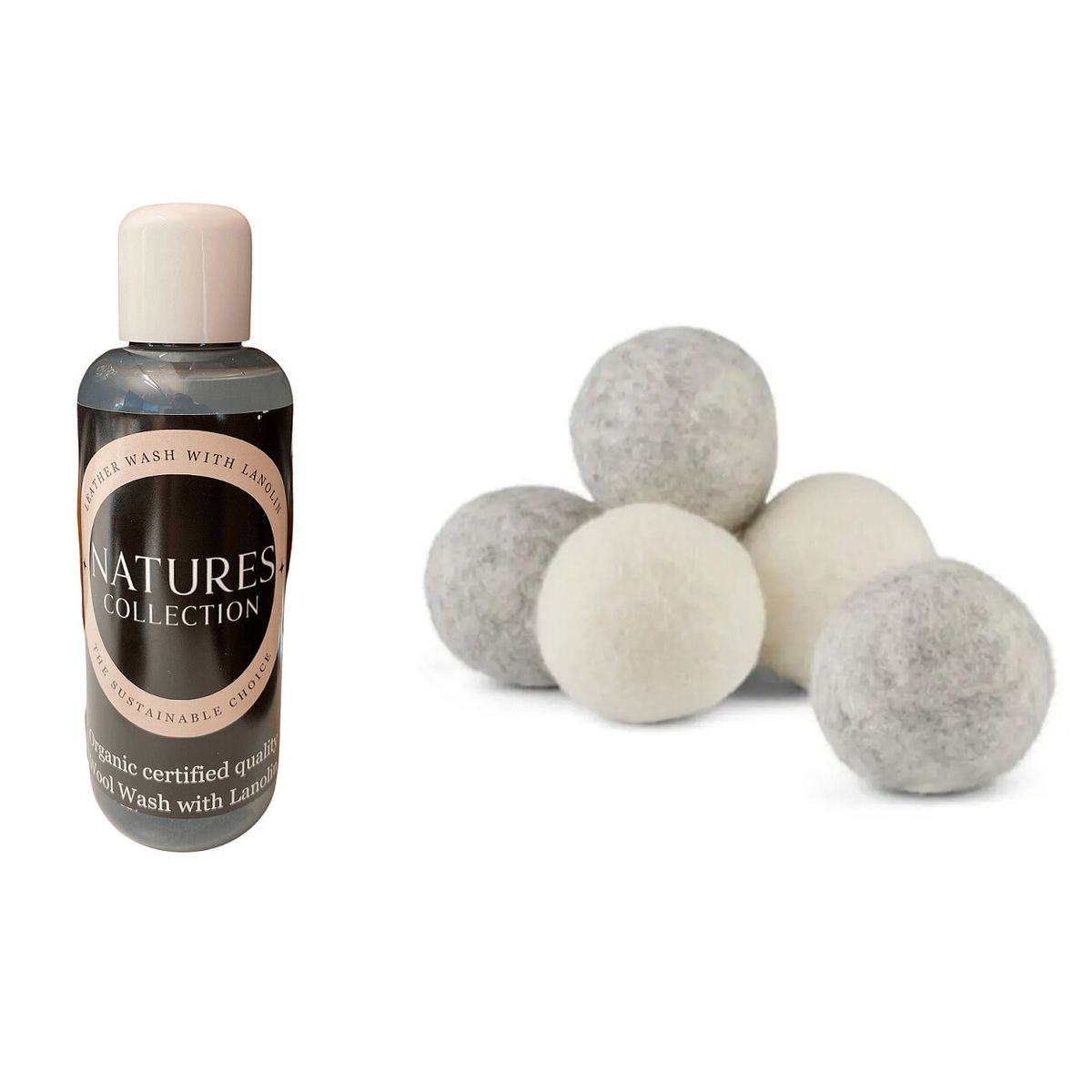 Set Détergent + Balles de séchage (6 pièces)
