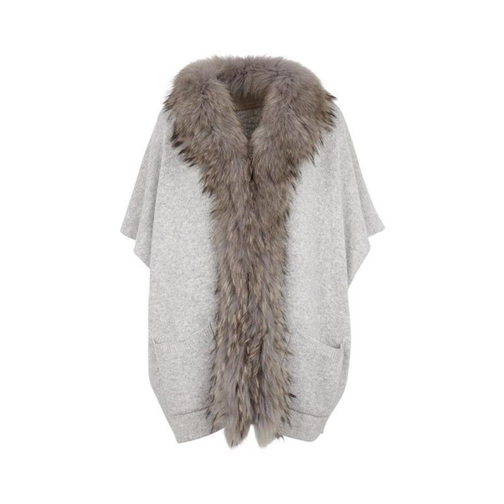 Poncho Nina Gris Léger