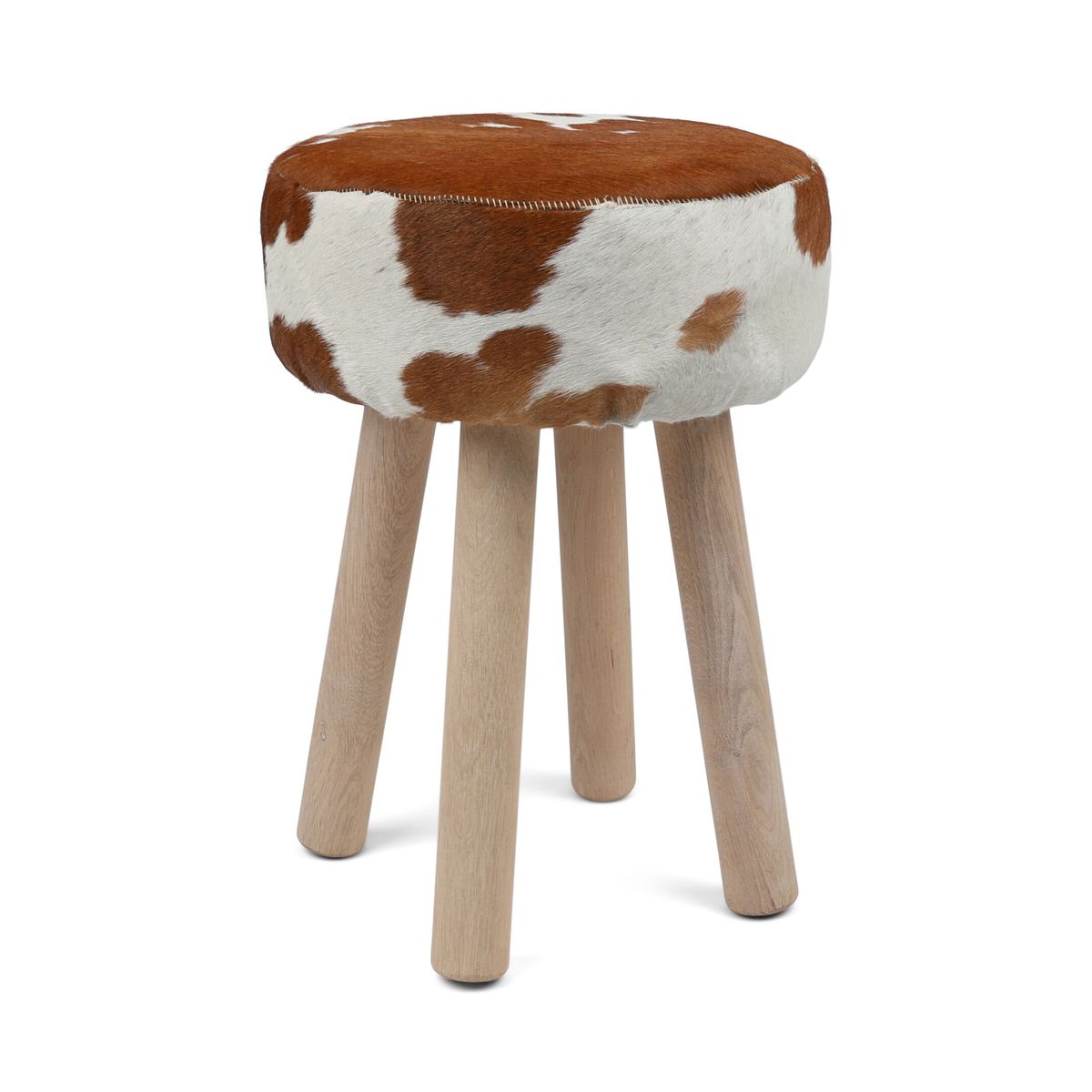 Tabouret en peau de vache | 48x34 cm