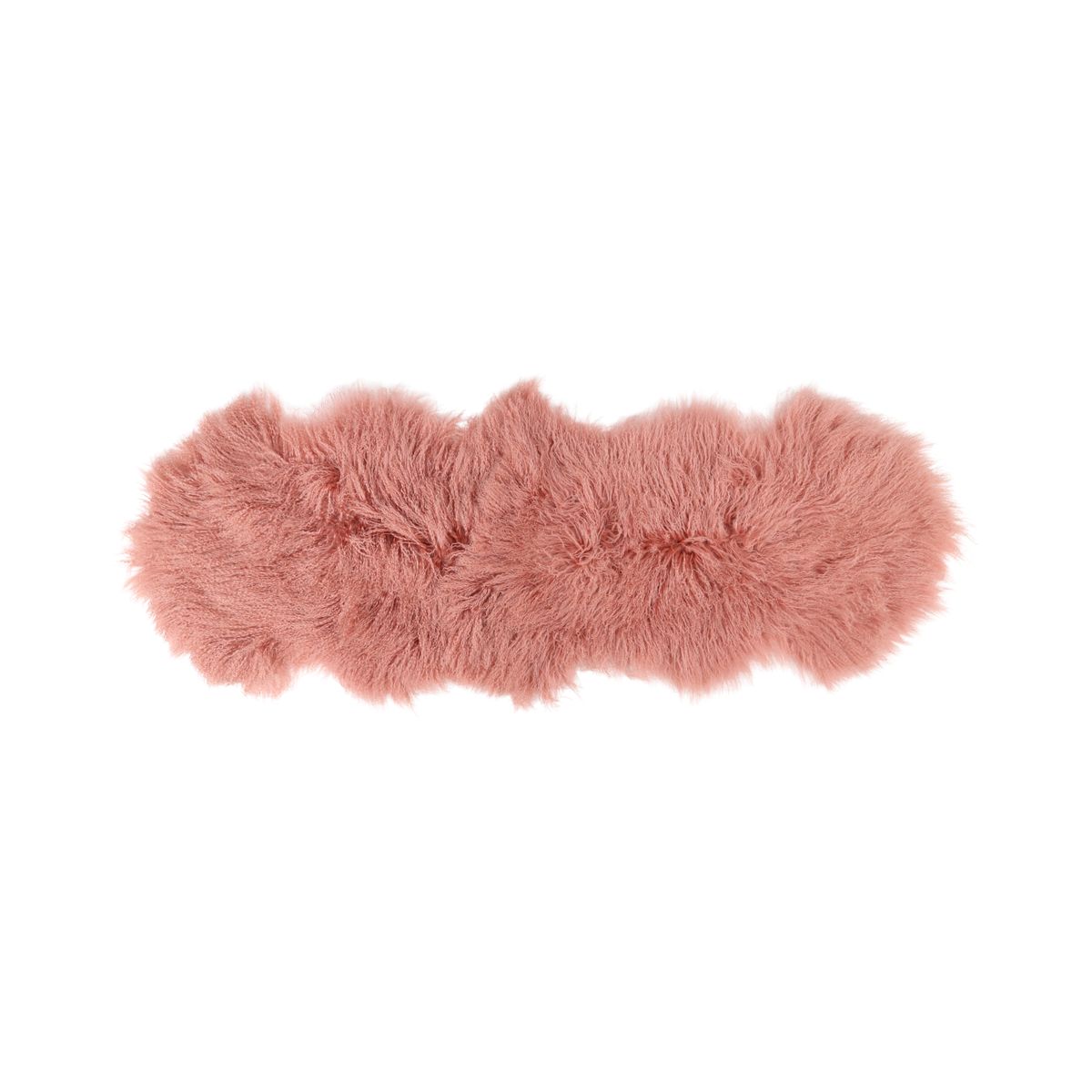 Peau de mouton tibétaine double | 150 × 55 cm Rose