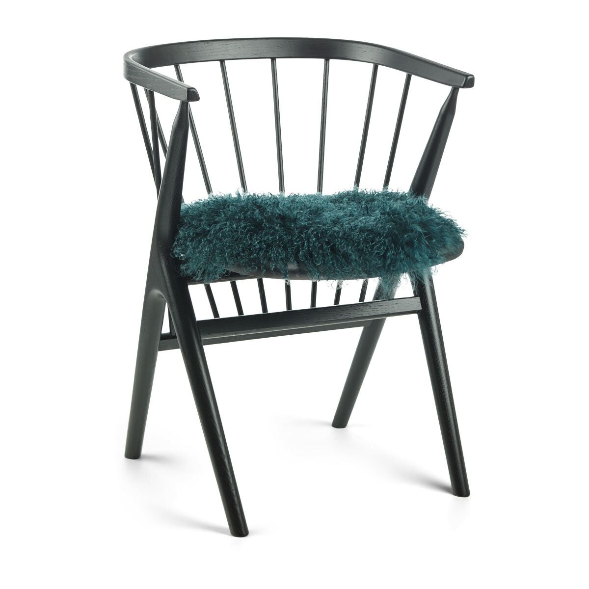 Dessus de siège en peau de mouton tibétaine | Ø38 cm Caspian