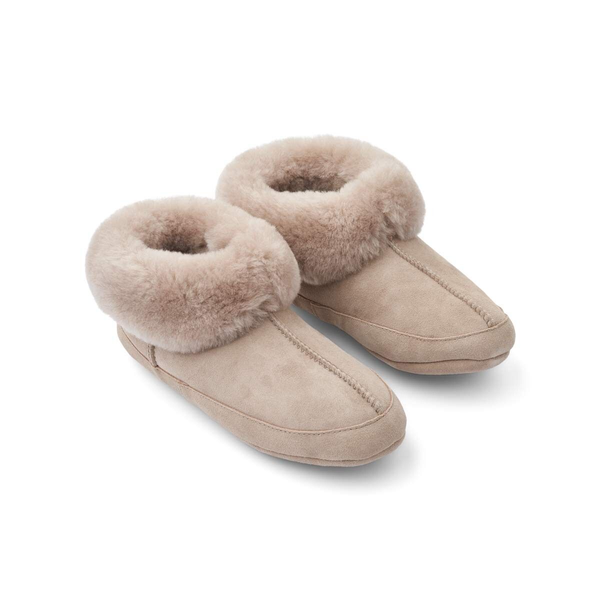 Chausson à semelle souple Marron Teddy