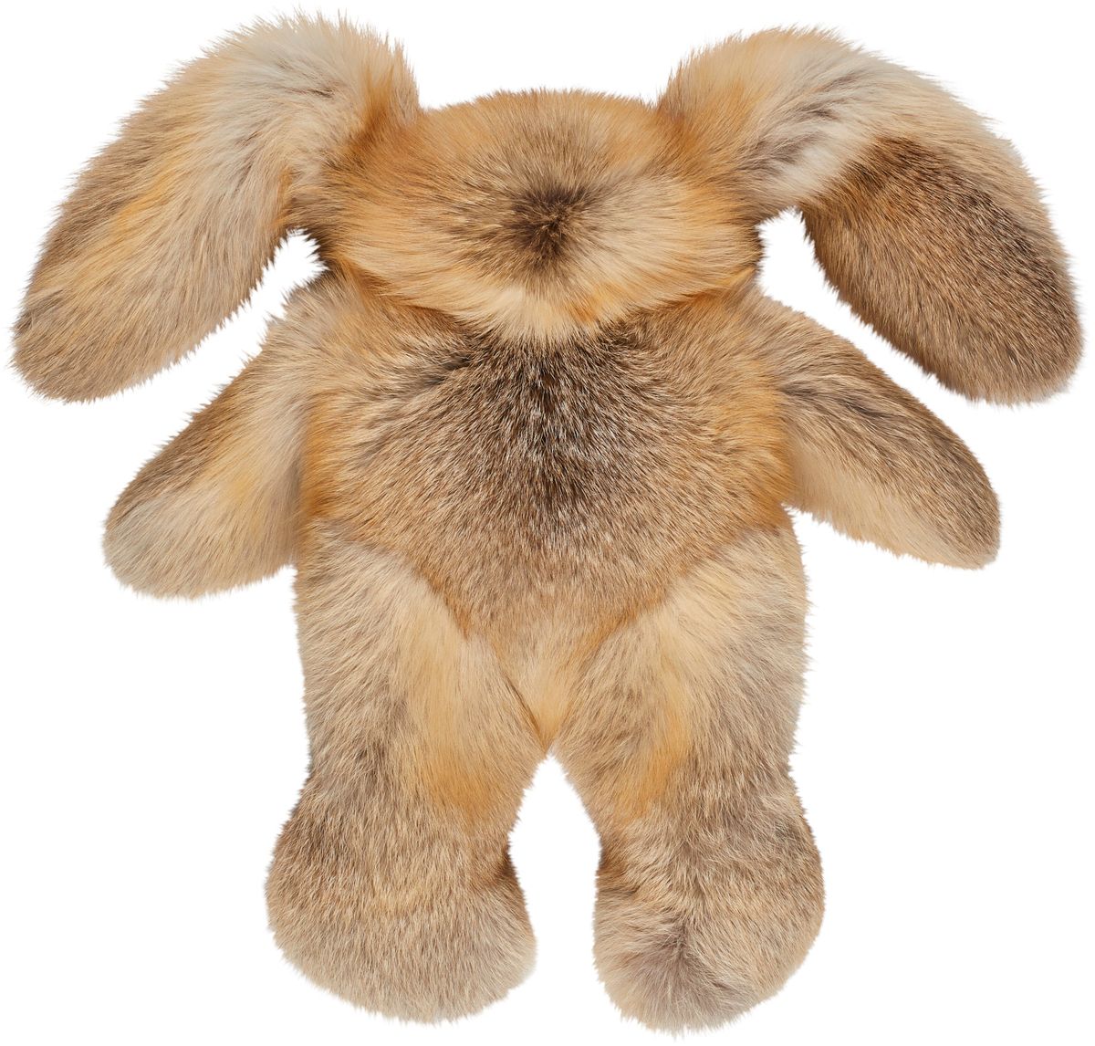 Lapin en peluche | Fourrure de renard Renard doré/Beige