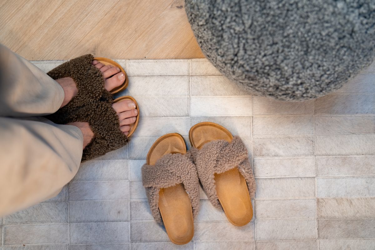 Chausson croisé Lilly Taupe