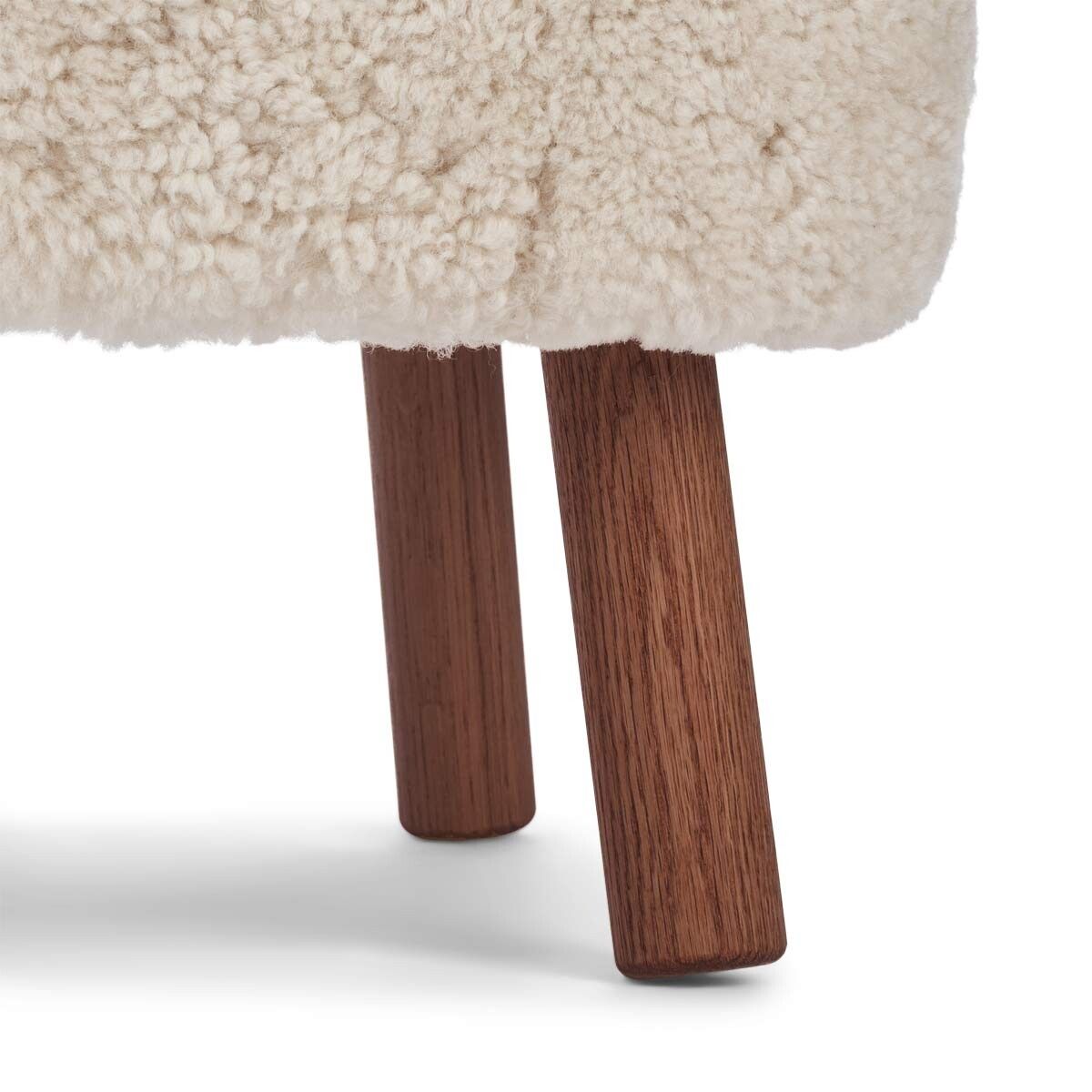 Fauteuil lounge Emily | Laine courte Perle