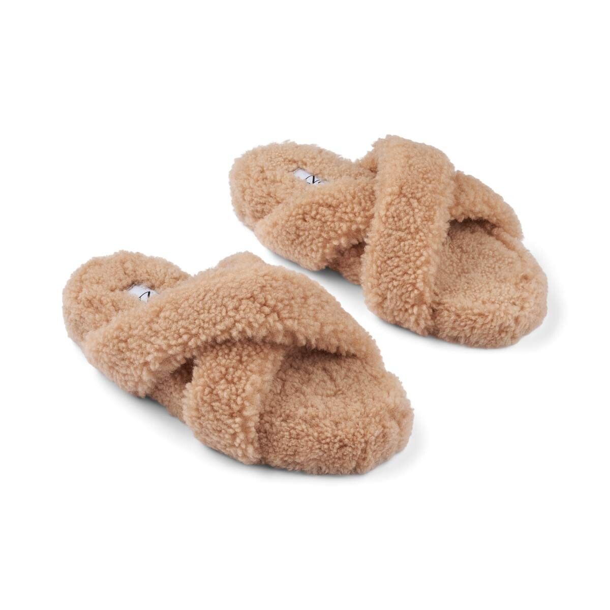 Chausson croisé bouclé