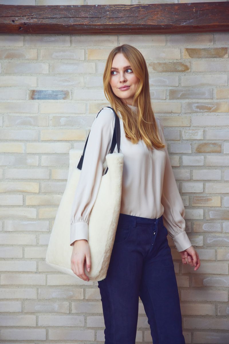 Leonora Shopper Noir/Blanc