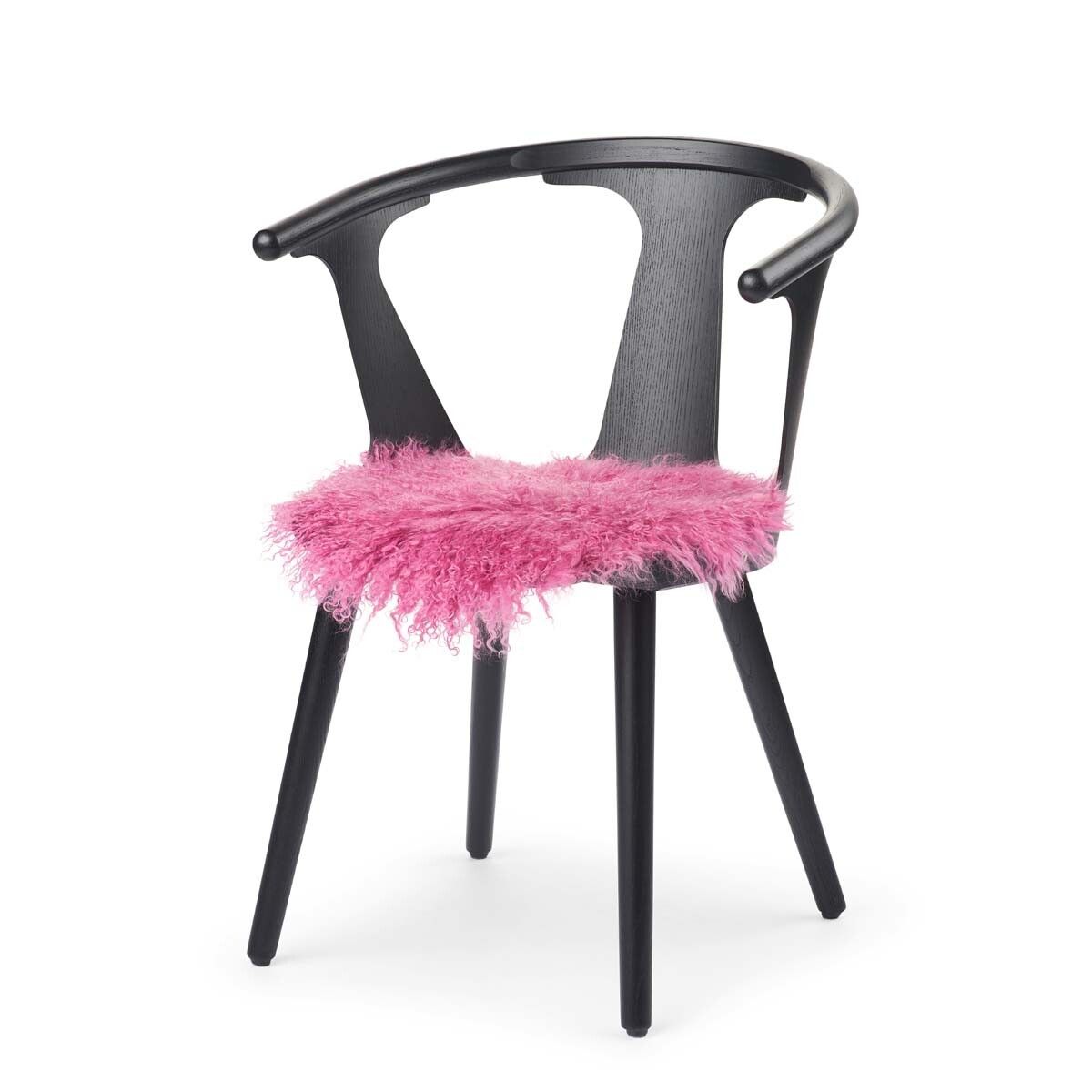 Dessus de siège en peau de mouton tibétaine | Ø38 cm Malaga