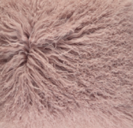 Dessus de siège premium | Laine longue | Nouvelle-Zélande | Ø34 cm Rose