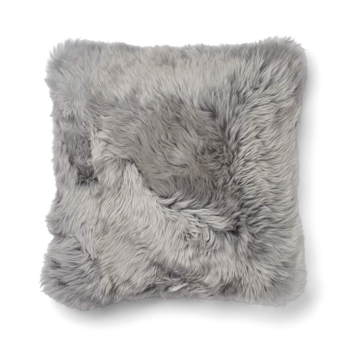 Coussin une face Glencheck-Gris/Gris clair