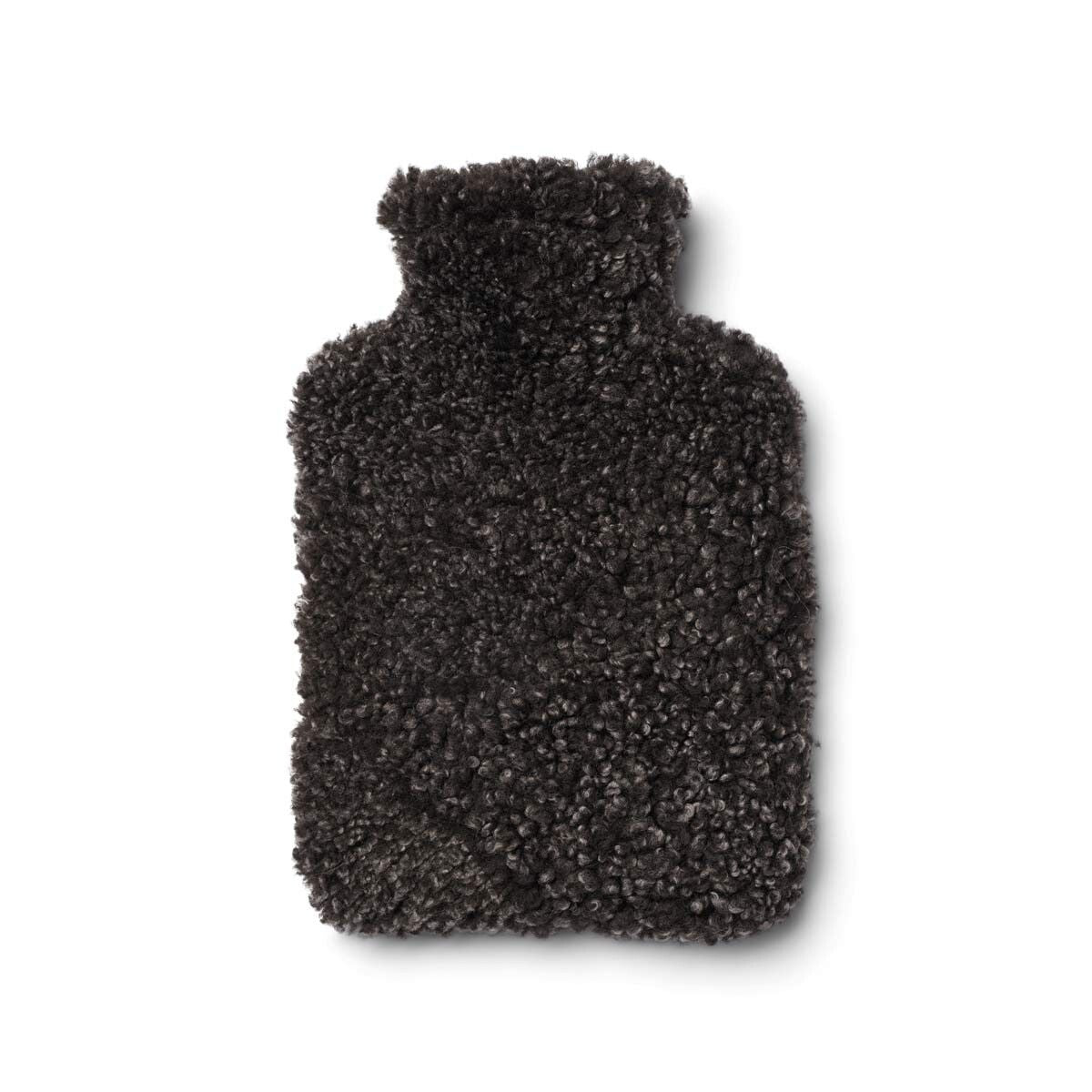 Bouillotte habillée de peau de mouton Cappuccino
