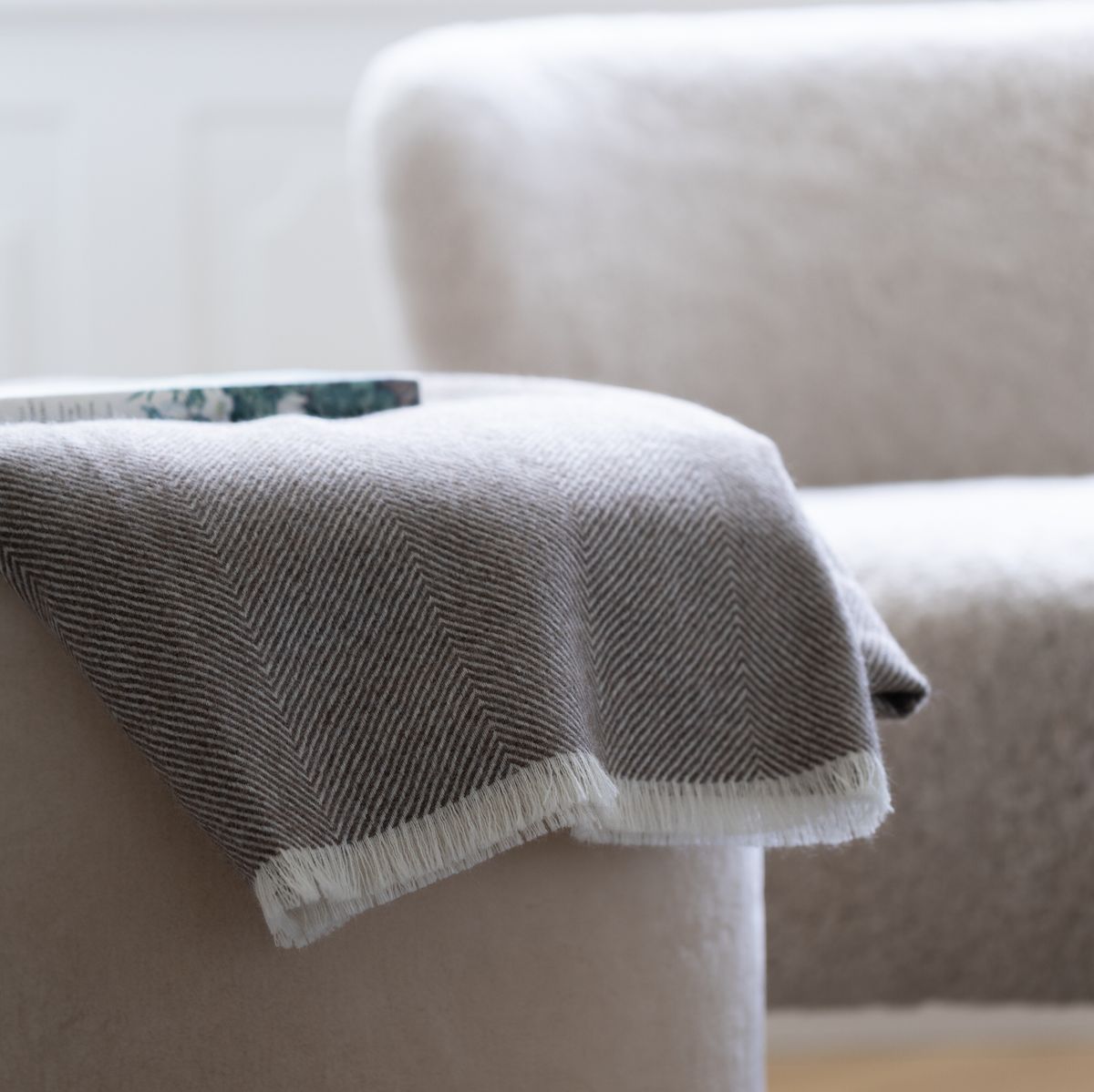 Jeté Sidsley Marron Foncé