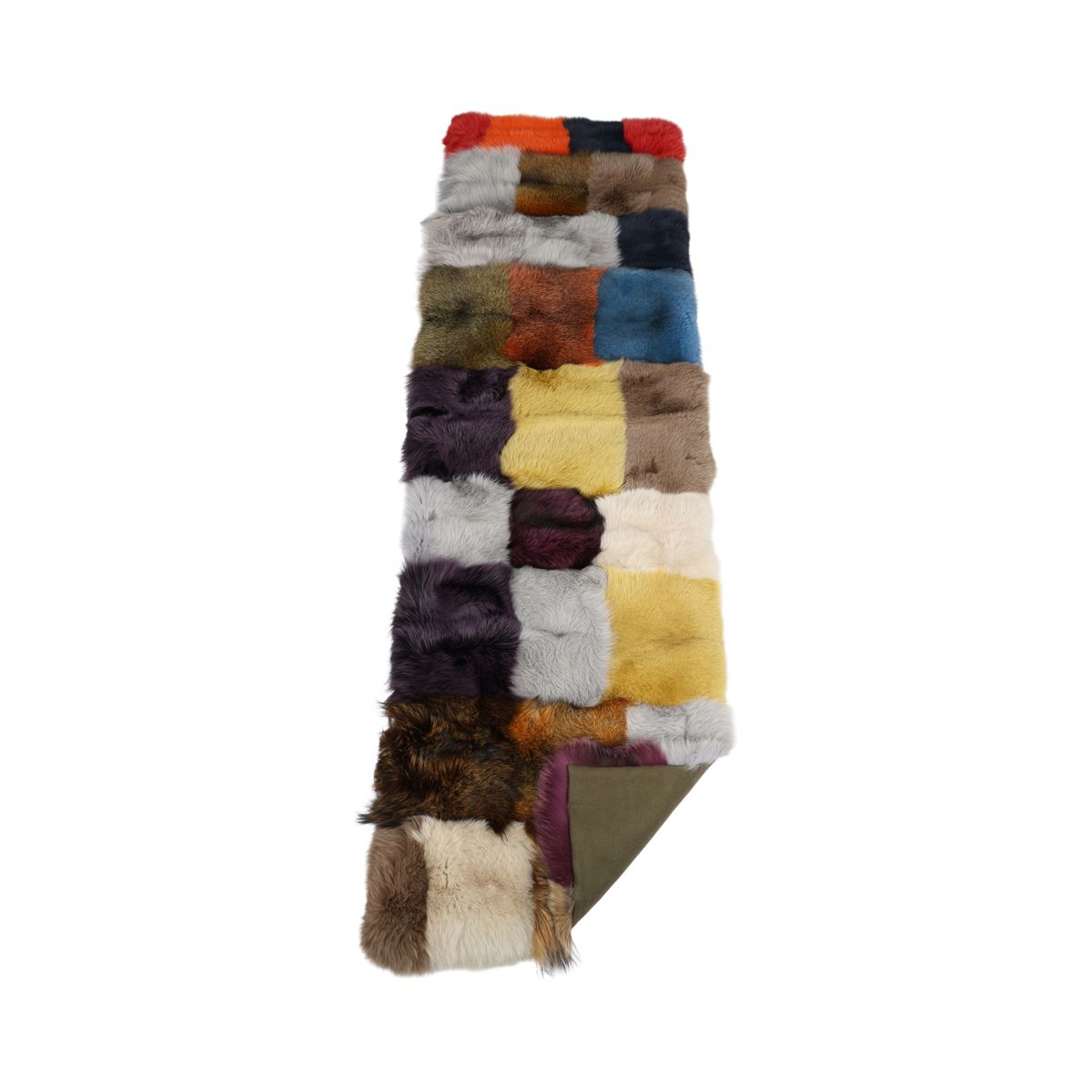 Plaid Premium en Renard | Doublure en Cachemire | Renard Mix | 75x250 cm
