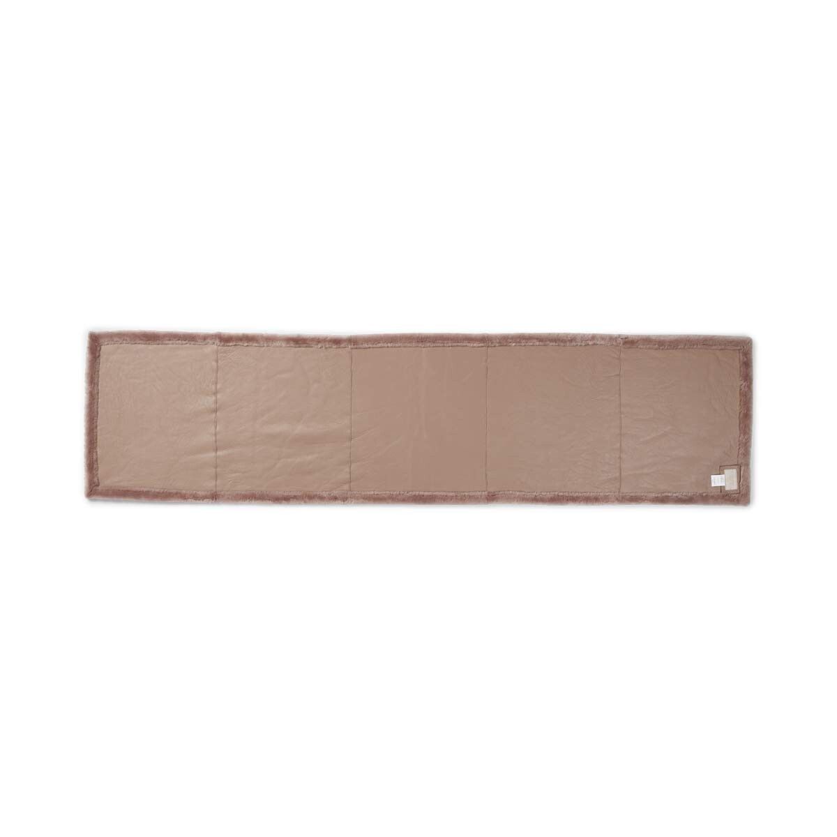 Jeté Angelina | Peau de mouton double face | Laine courte Stuc Sable