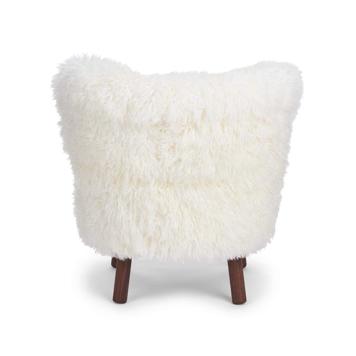 Fauteuil lounge Emily | Laine courte Blanche-Neige