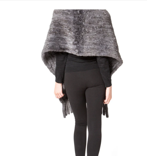 Écharpe en vison Gris