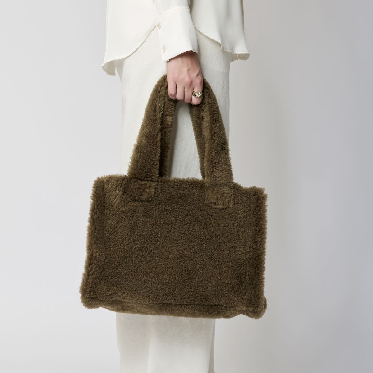 Mini Glory Shopper Cuir brun