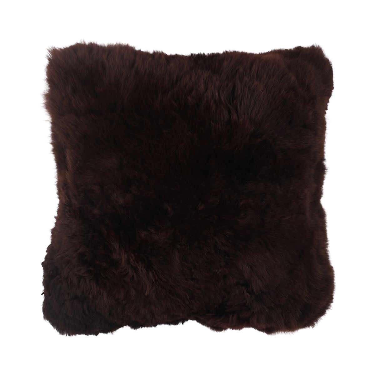 Coussin en alpaga Chocolat