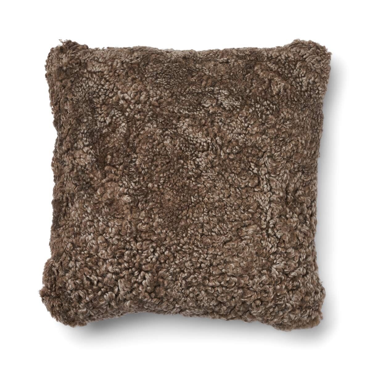 Coussin une face Cacao-Marron foncé/Taupe