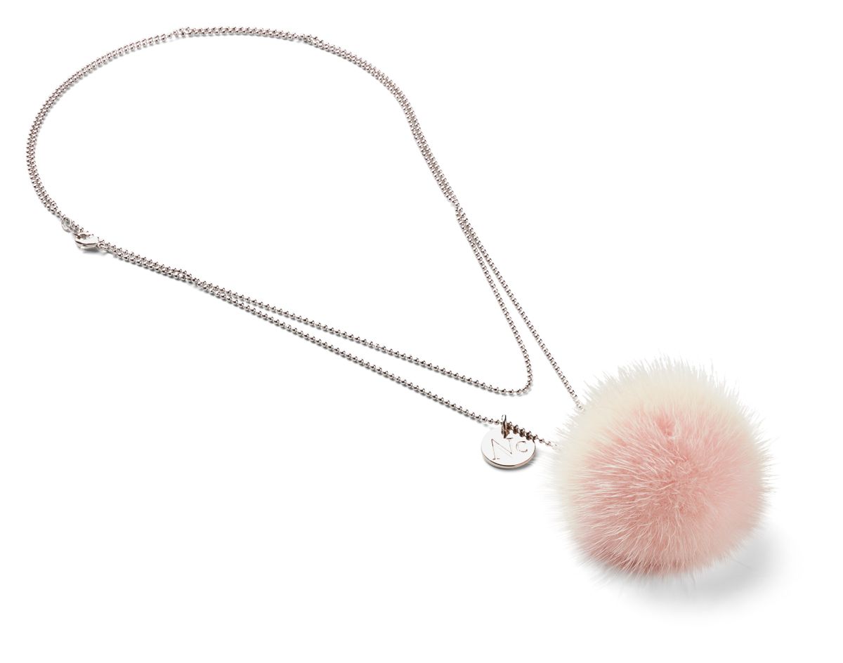 Collier Pompon Rose