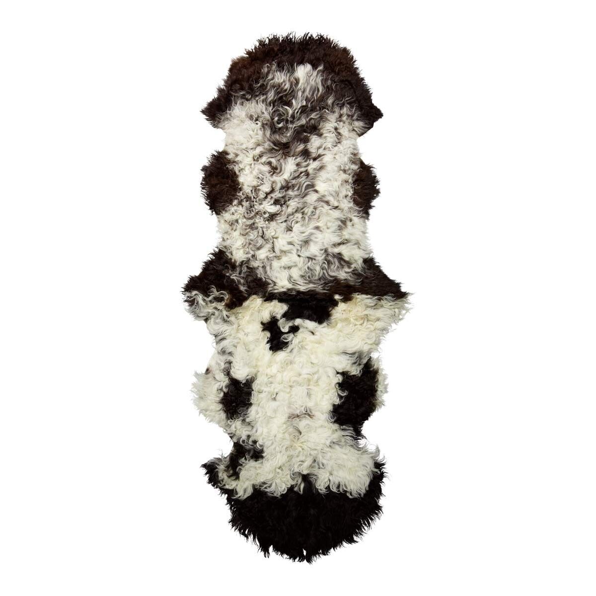 Peau d’agneau Tigrado Couleurs naturelles 150 × 50 cm Tacheté/Noir