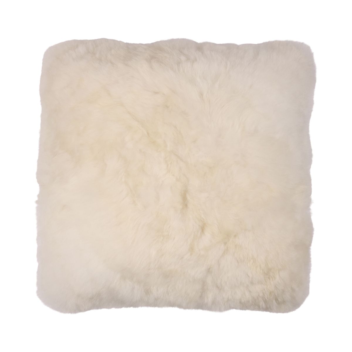 Coussin en alpaga Blanc