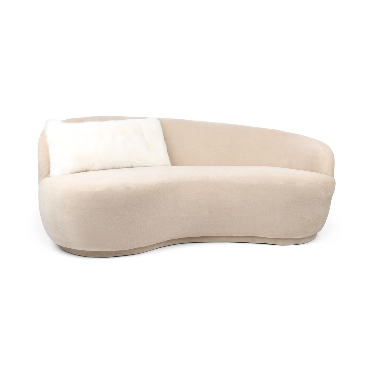 Coussin Premium en Renard | Dos en Cachemire | Norvège | Renard Arctique Marbré | 35x70 cm