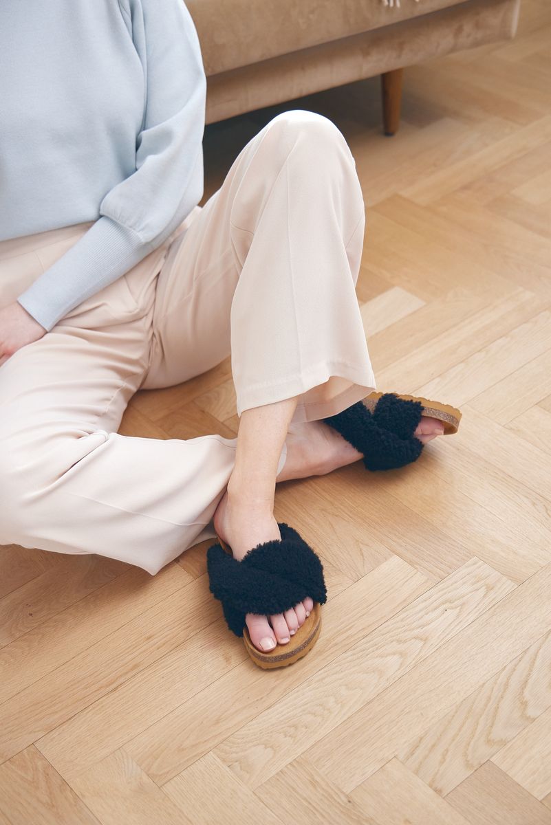 Chausson croisé Lilly Noir