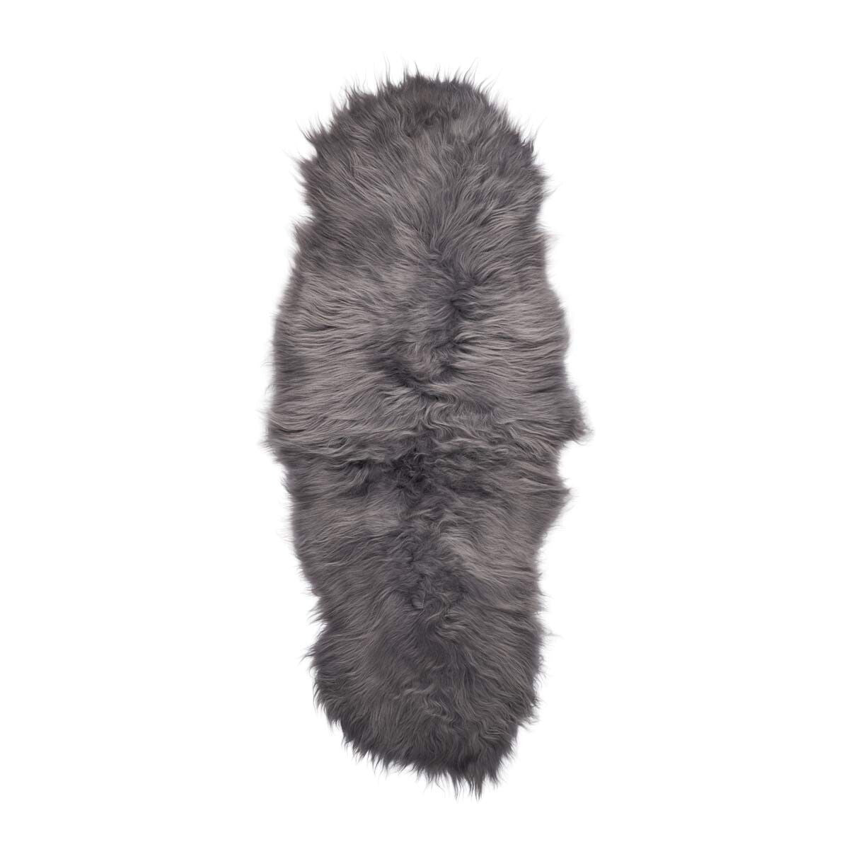 Peau de mouton islandaise | Laine longue | 180 cm Gris Brisa