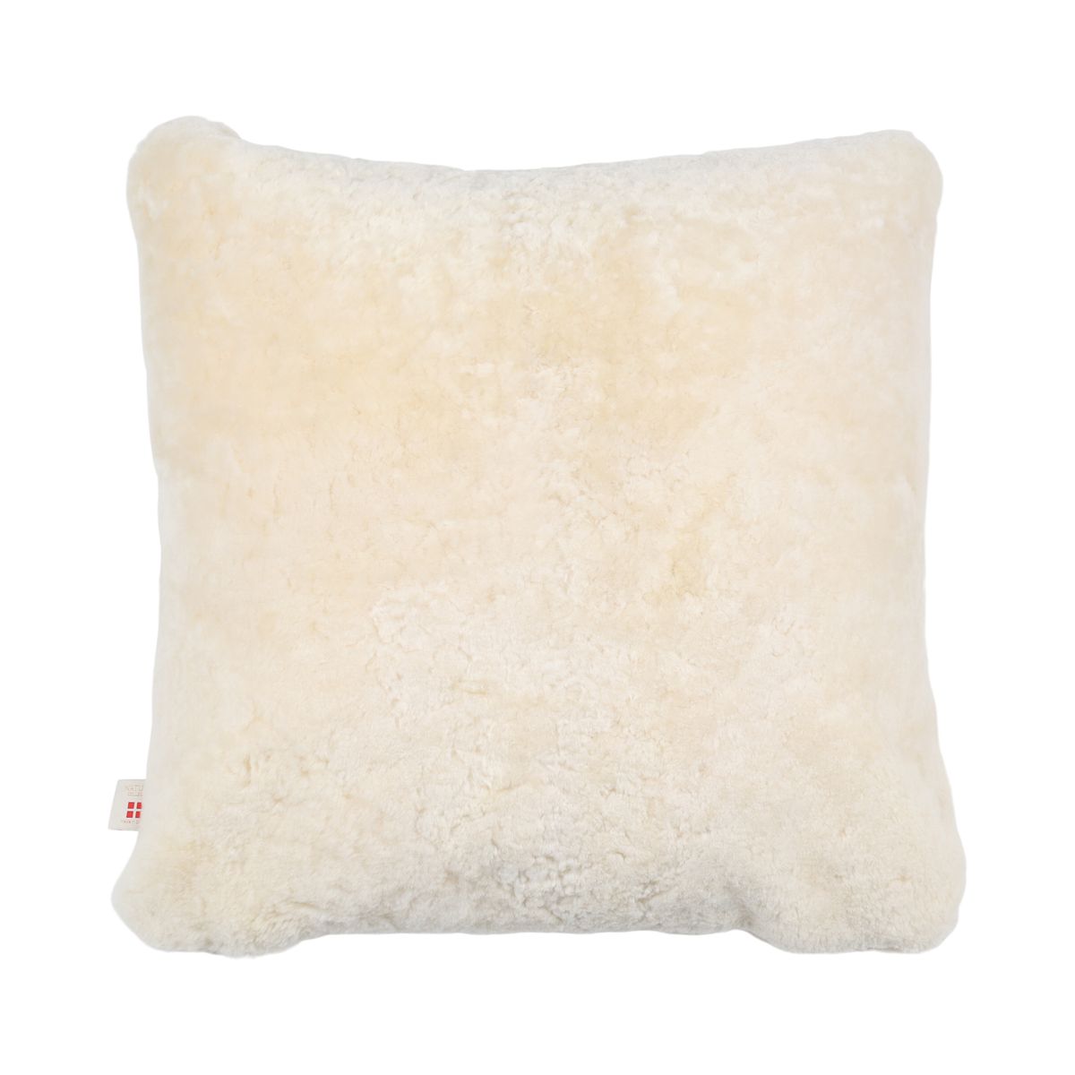 Coussin premium en peau de mouton | Poils longs | Nouvelle-Zélande | Double face Perle