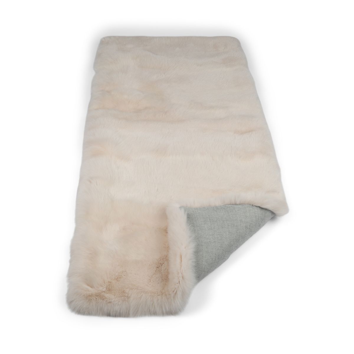 Plaid Premium Fox | Support Cachemire | Rose Clair | 200x80 cm