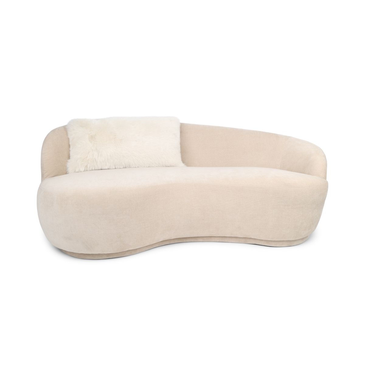 Coussin Premium en Renard | Doublure Cachemire | Norvège | Beige | 40x75 cm