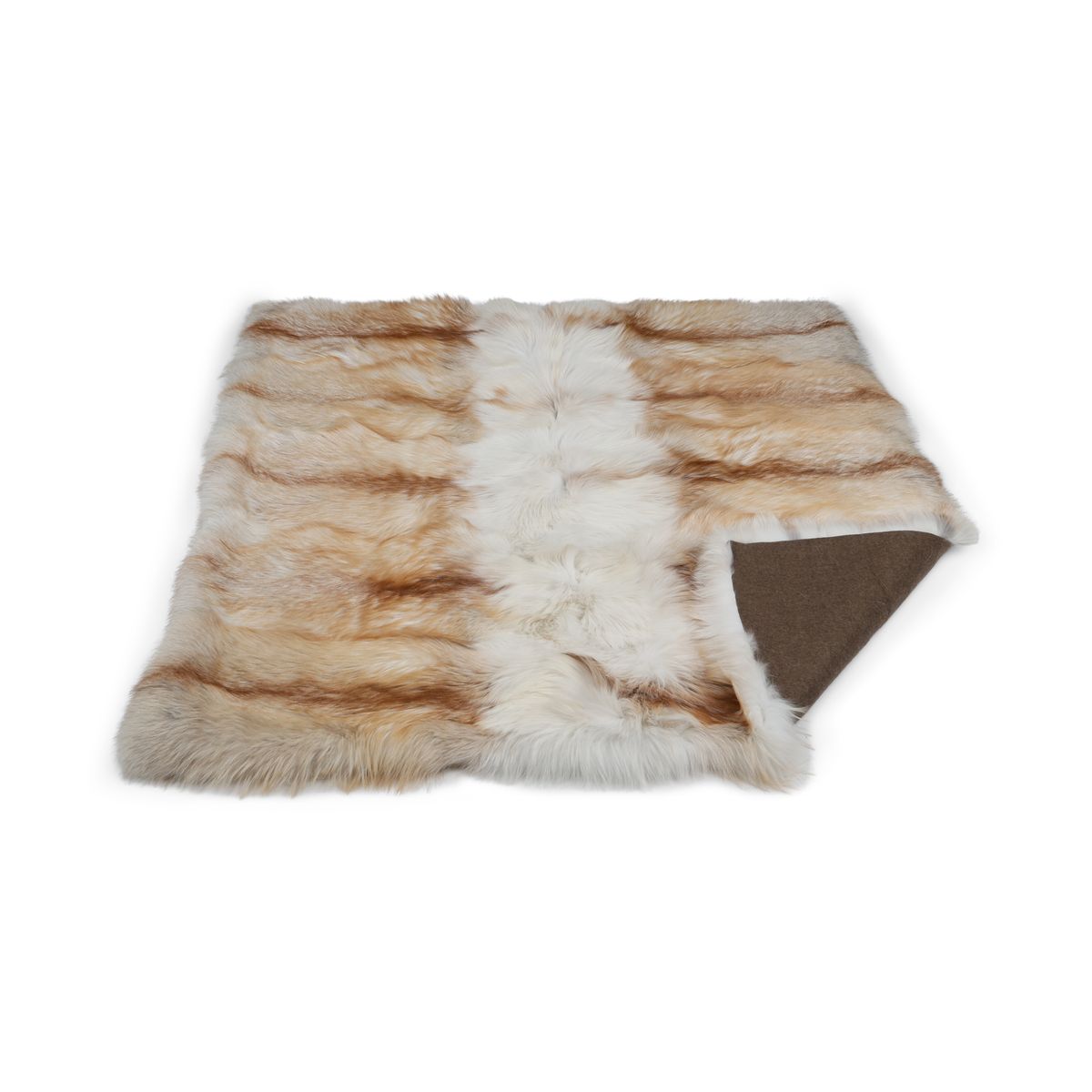 Plaid Premium Fox | Support Cachemire | Light Gold | 150x150 cm