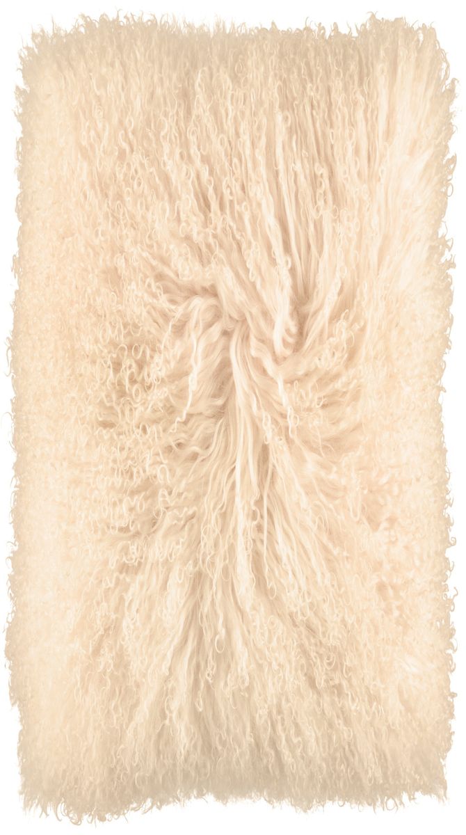 Coussin bouclé Miel Léger